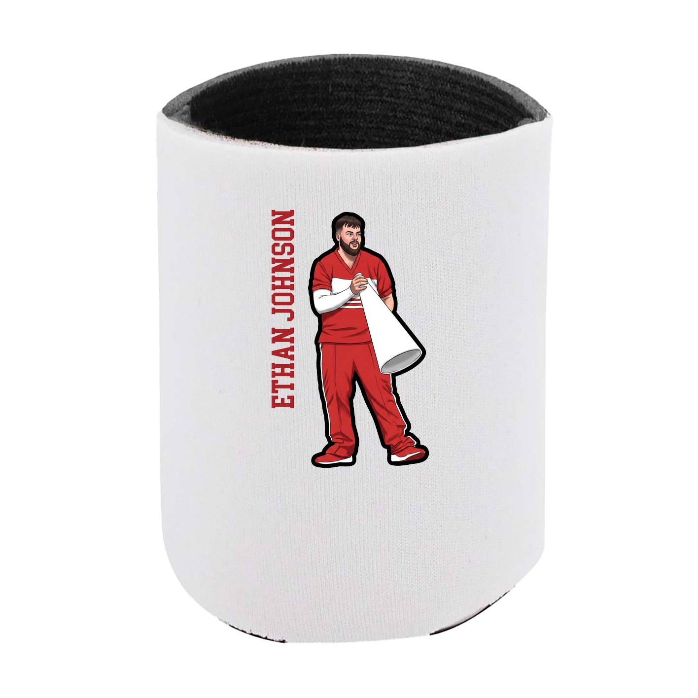 Can Holder — Name Vertical in White