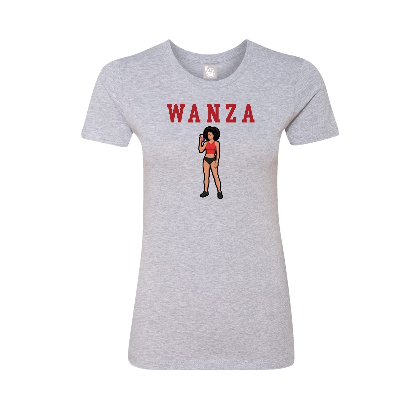 Fitted Women's Tee — Shirsey in Grey