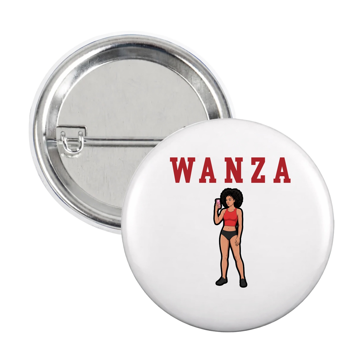 Game Day Button — Shirsey in White