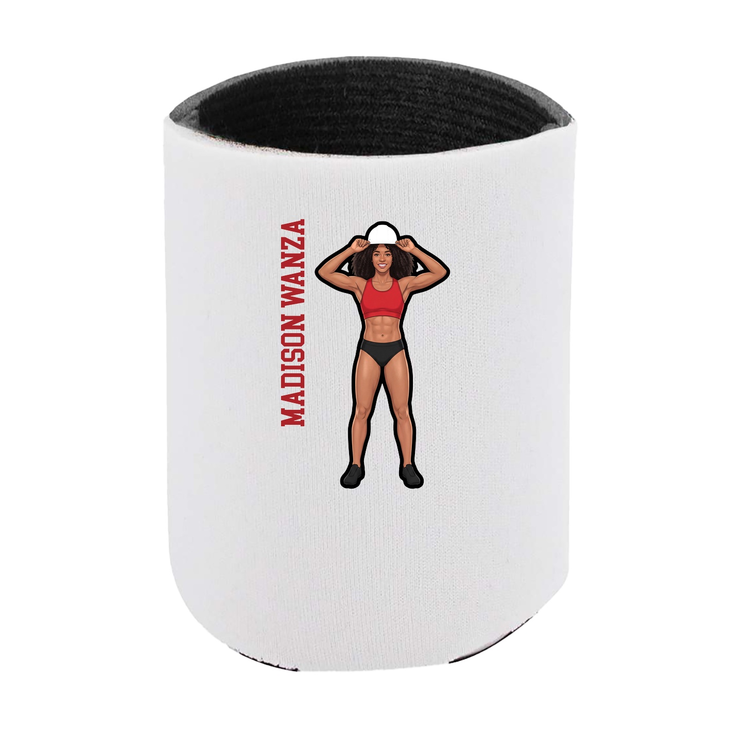 Can Holder — Name Vertical in White