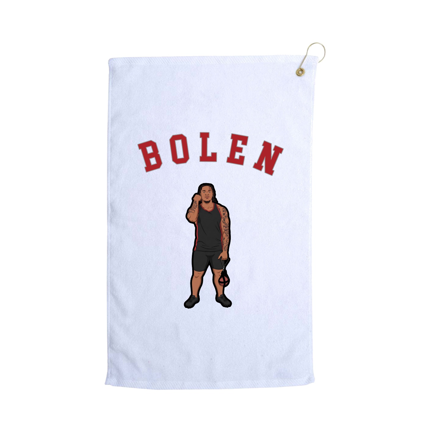 Golf Towel — Shirsey Arch in White