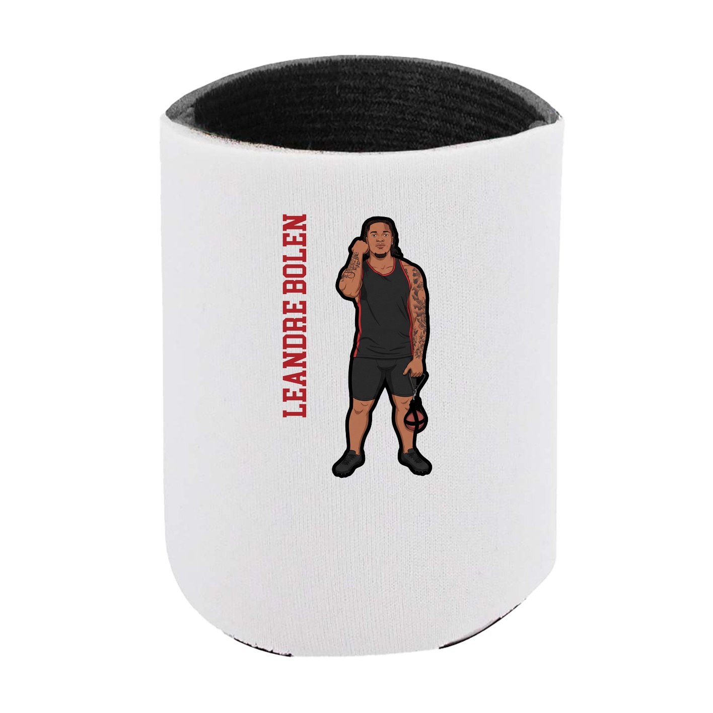 Can Holder — Name Vertical in White