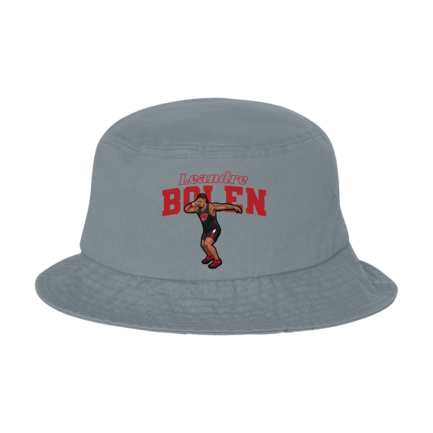 Bucket Cap — Name Arch in Grey