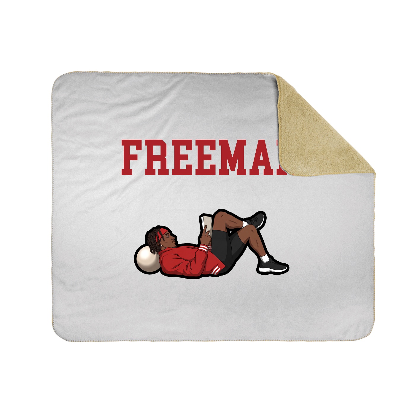 Throw Blanket — Shirsey in White