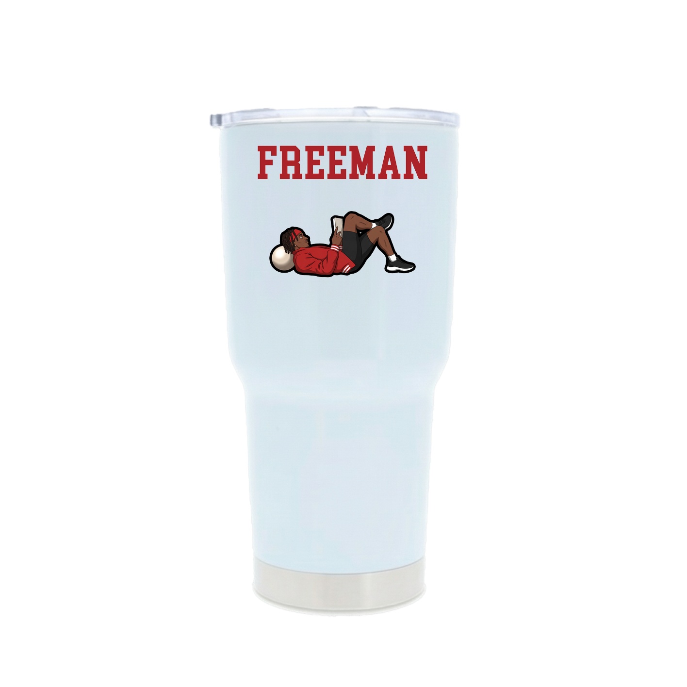 30oz Stainless Steel Tumbler — Shirsey in White
