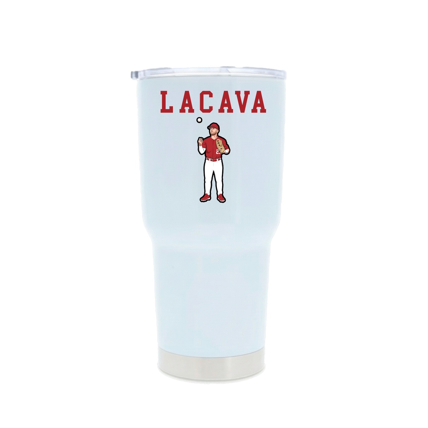 30oz Stainless Steel Tumbler — Shirsey in White