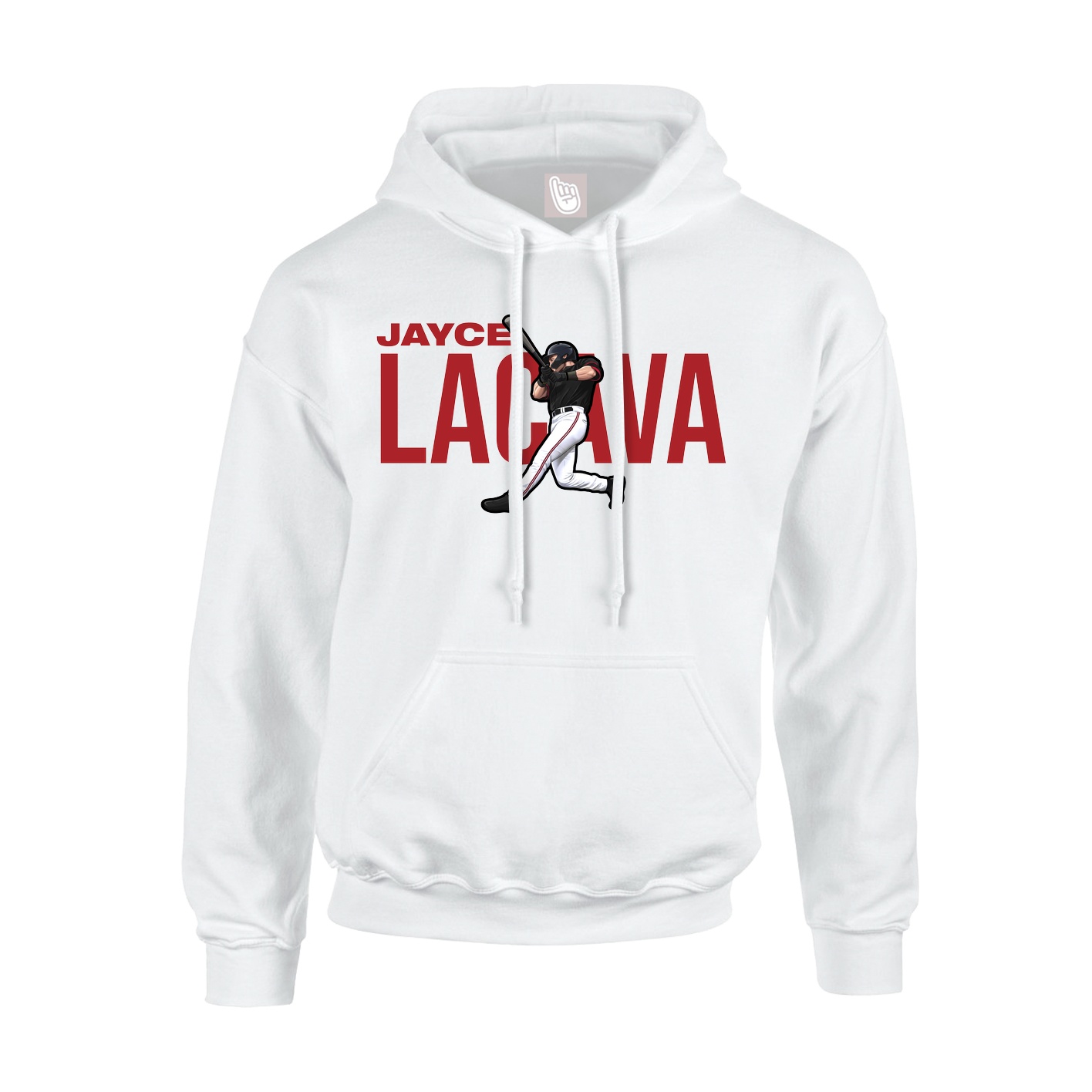 Youth Hoodie — Player Name in White