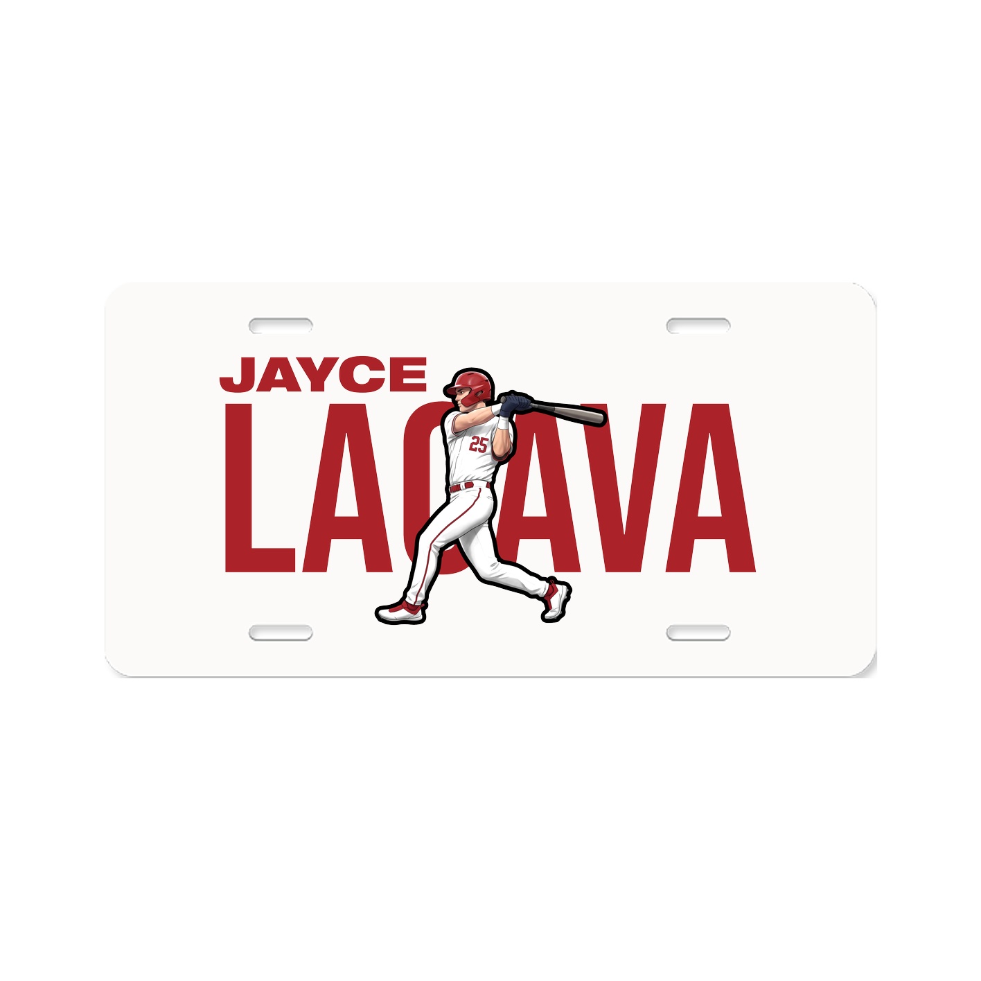 License Plate — Player Name in Classic