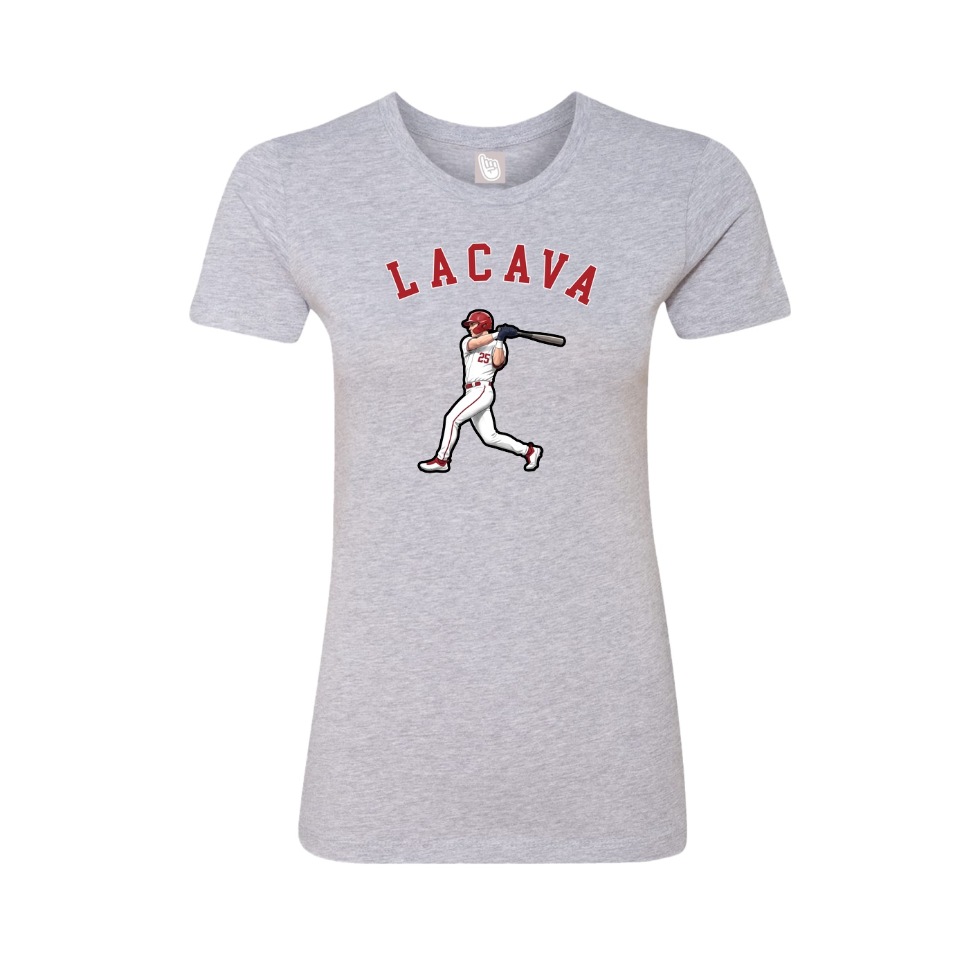 Fitted Women's Tee — Shirsey Arch in Grey