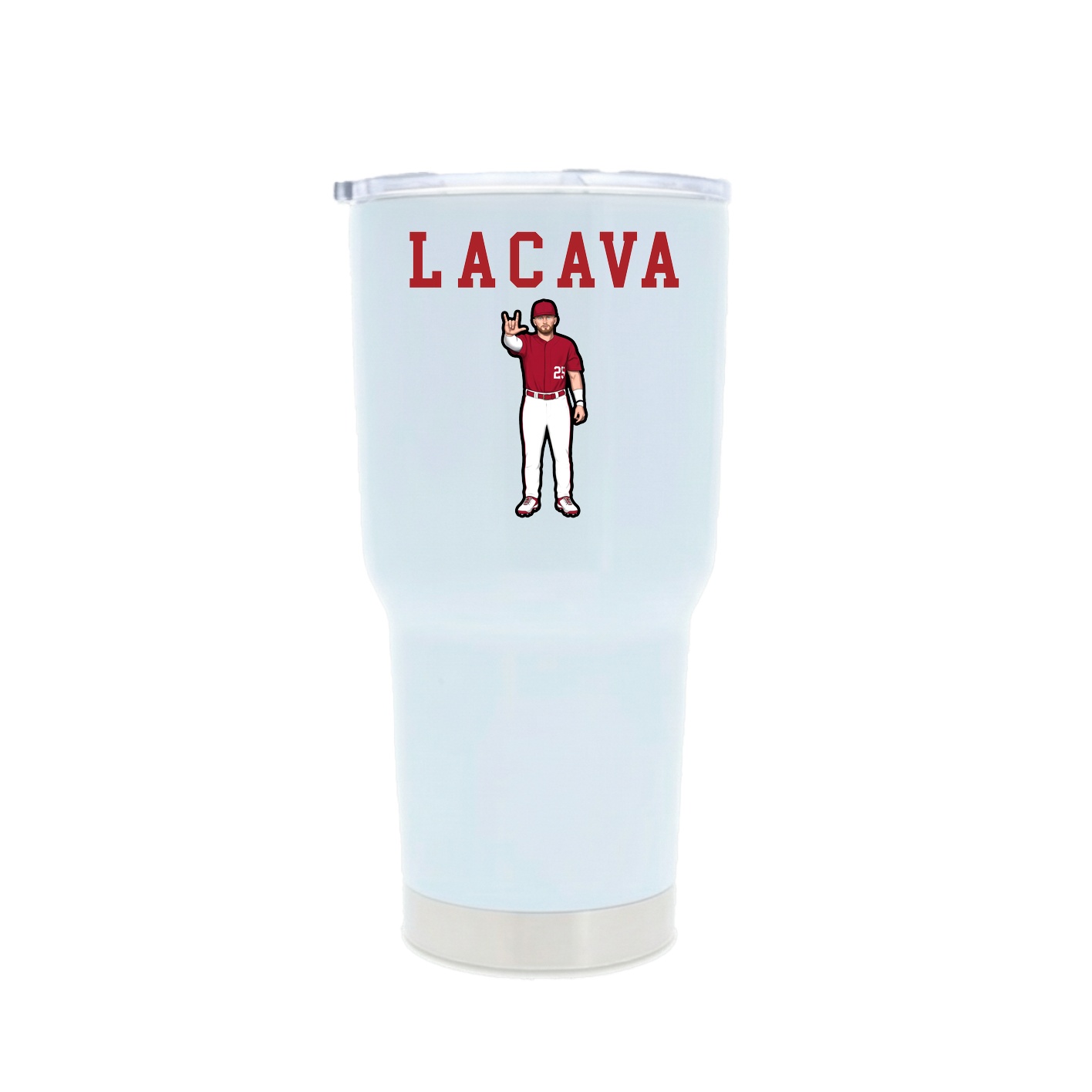 30oz Stainless Steel Tumbler — Shirsey in White