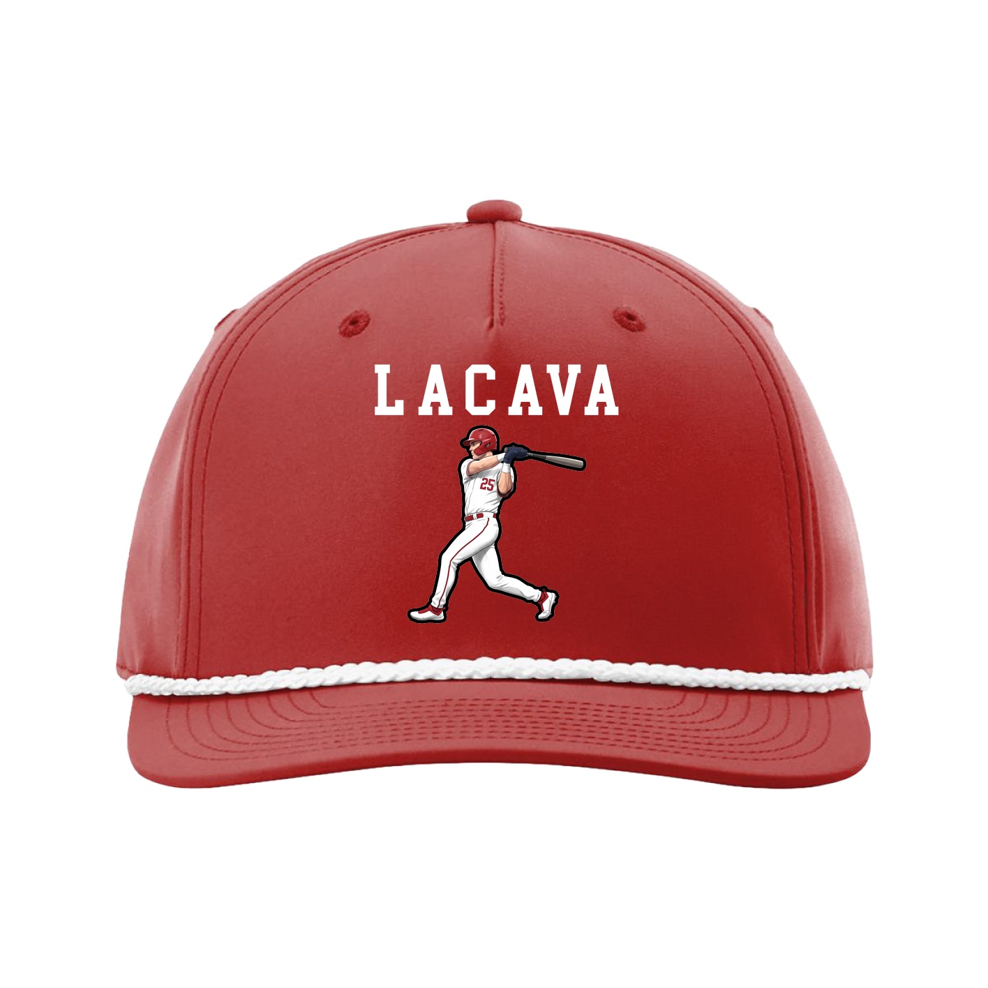 Five-Panel Classic Rope Cap — Shirsey in Red