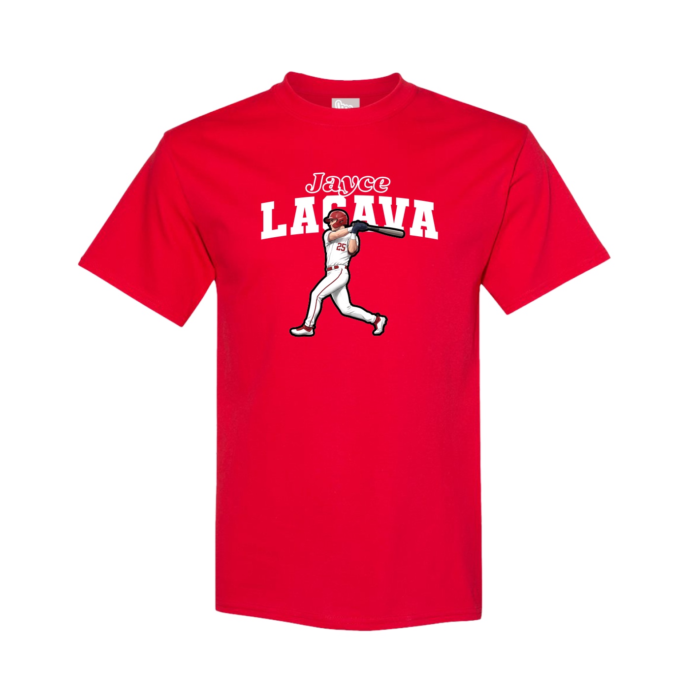 Youth Tee — Name Arch in Red