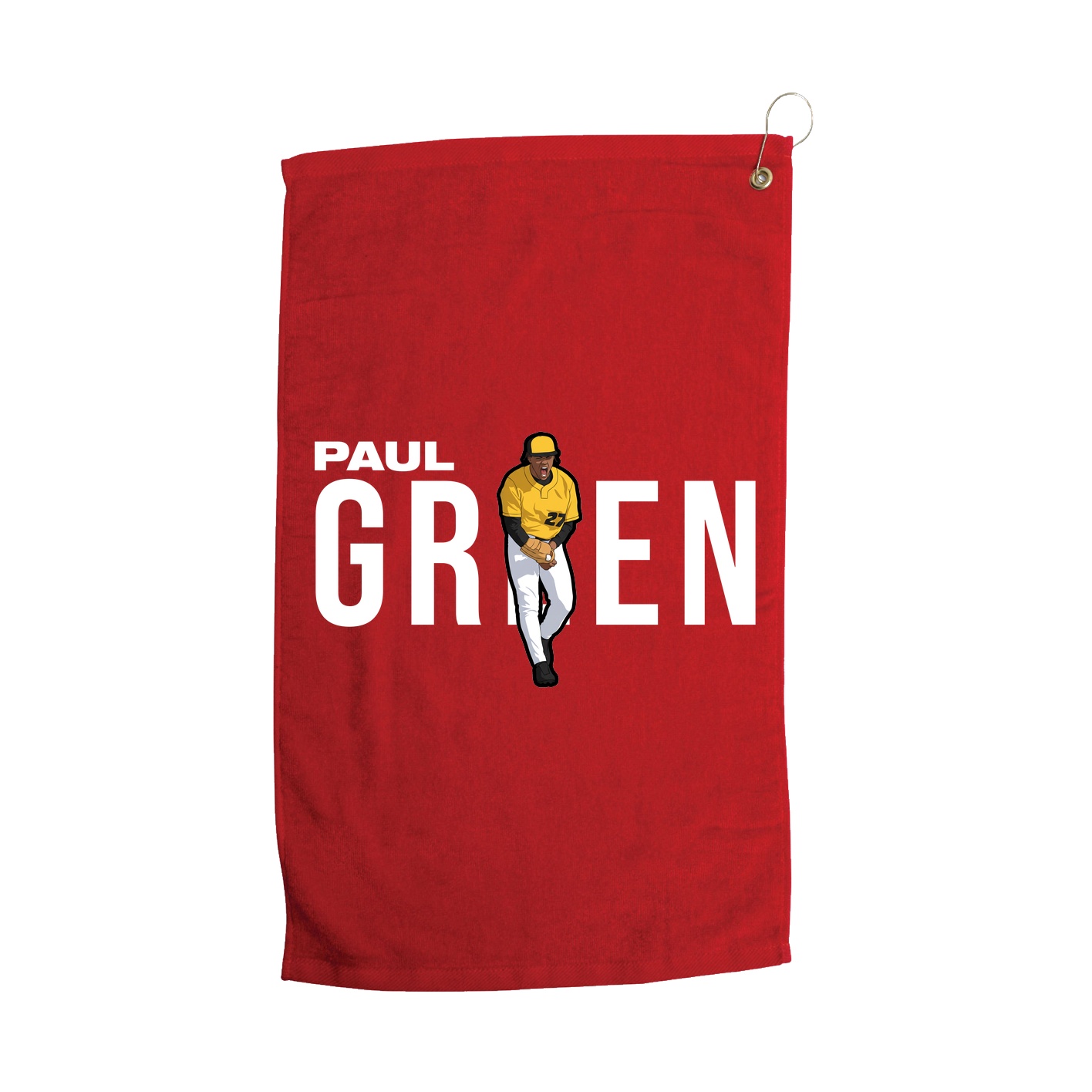 Golf Towel — Player Name in Red