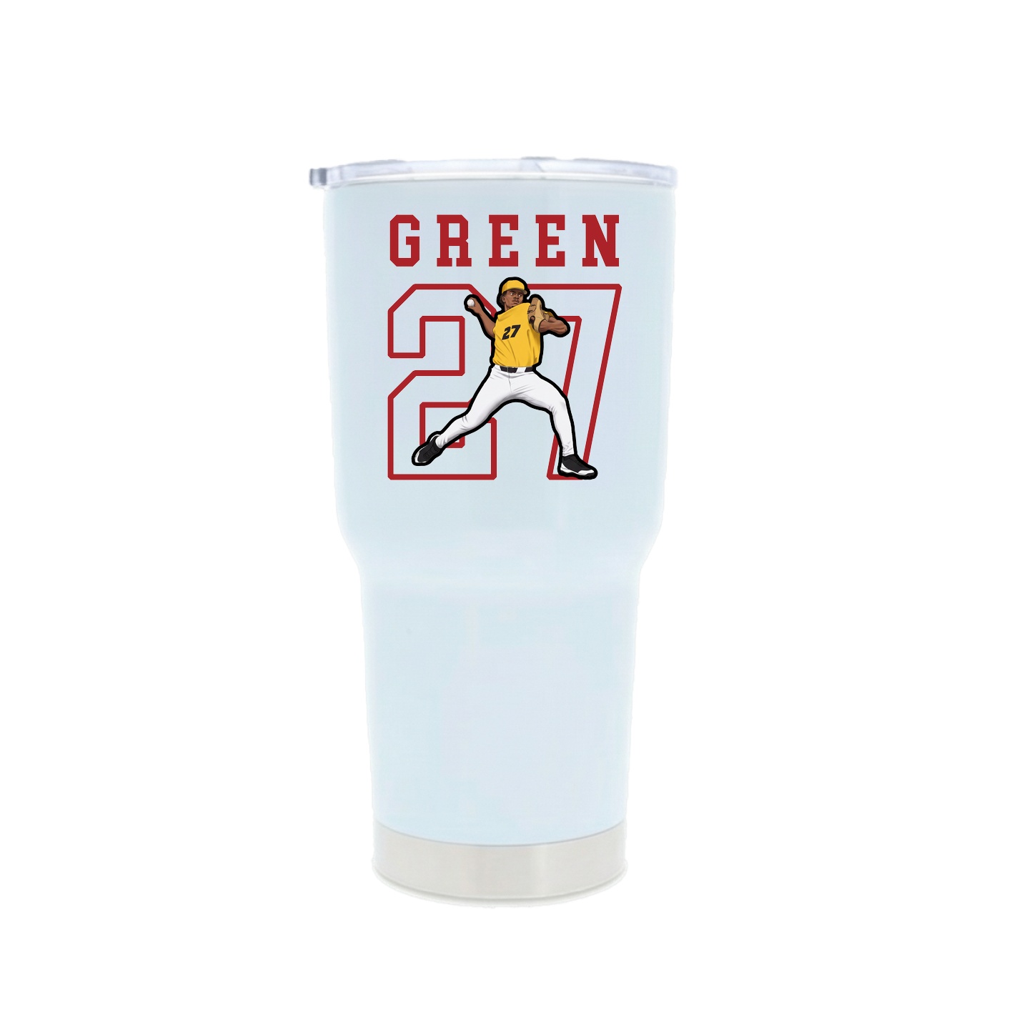 30oz Stainless Steel Tumbler — Shirsey in White