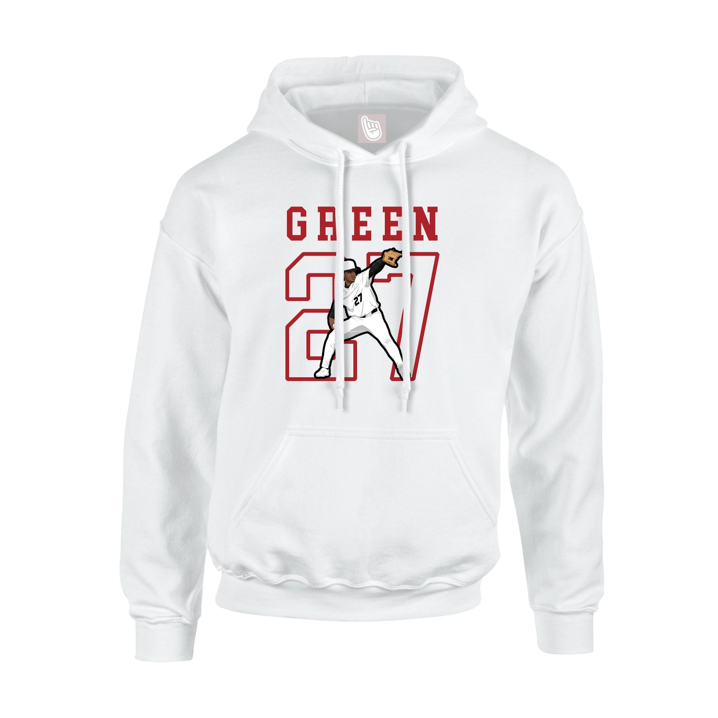 Hoodie — Shirsey in White