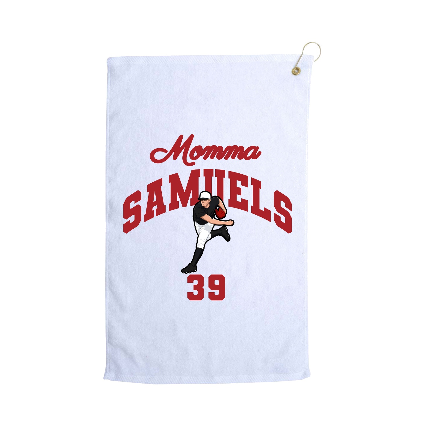 Golf Towel — Mothers Day Arch in White