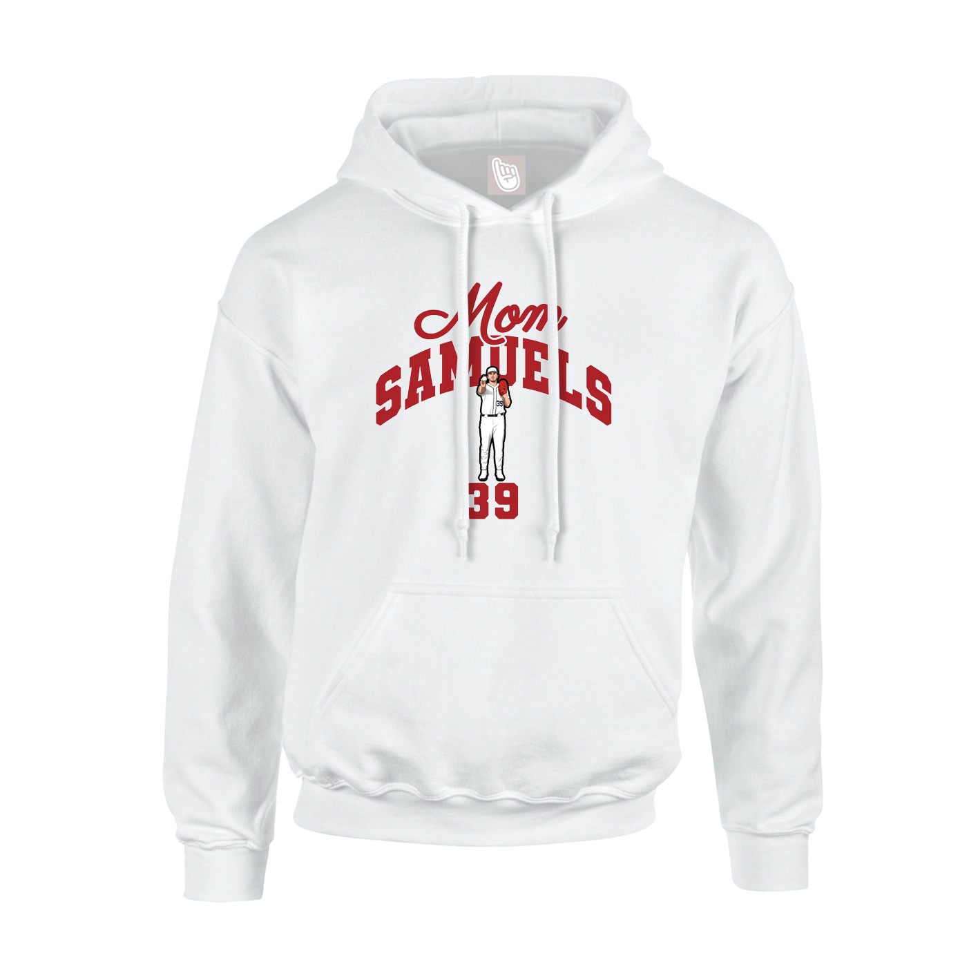 Youth Hoodie — Mothers Day Arch in White
