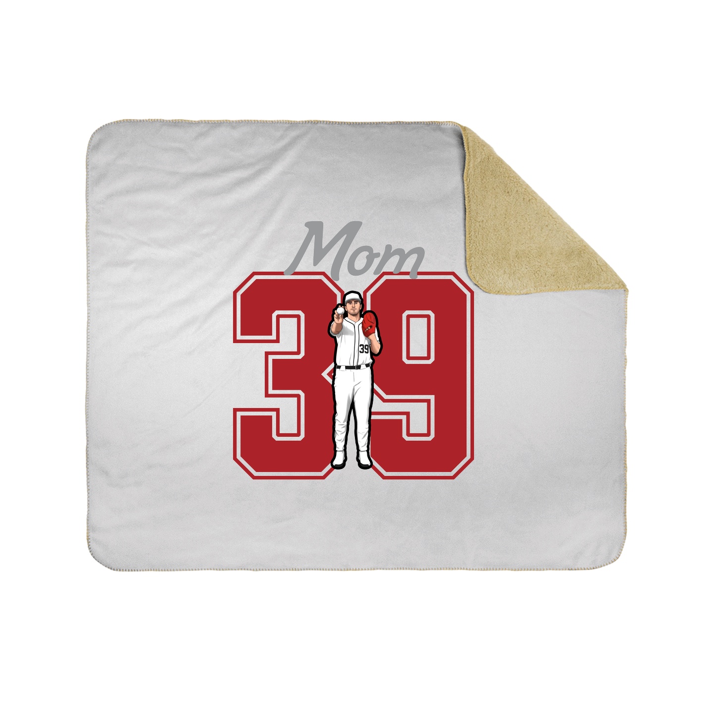 Throw Blanket — Mothers Day Shirsey in White