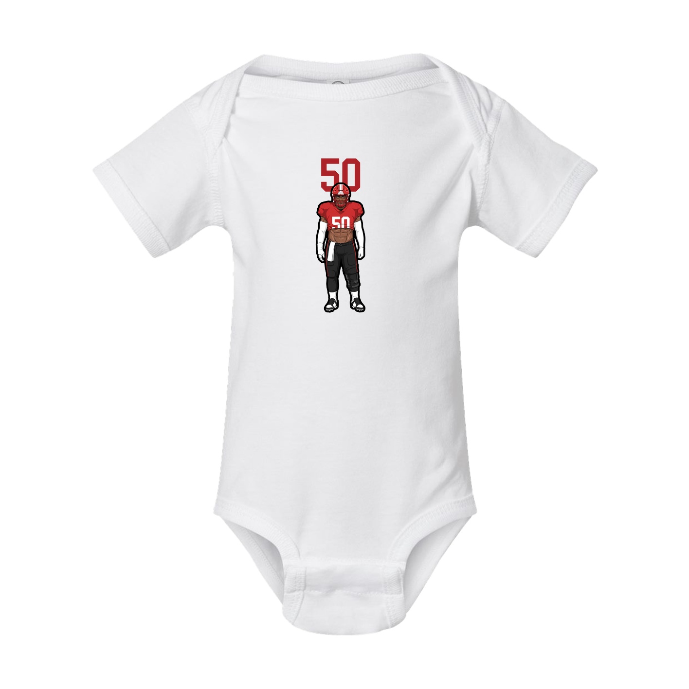 Baby Onesie — Number Top in White