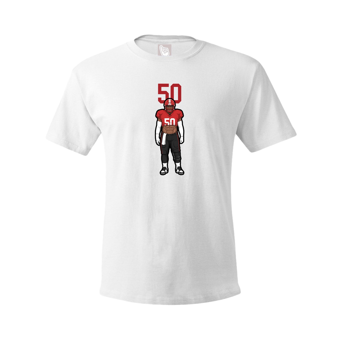 Tee — Number Top in White