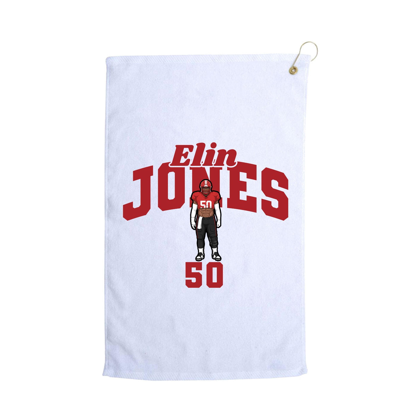 Golf Towel — Signature Arch in White