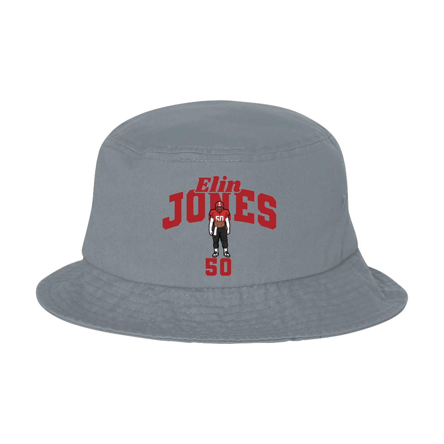 Bucket Cap — Signature Arch in Grey