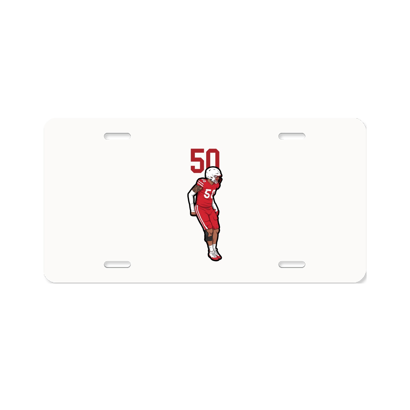 License Plate — Number Top in Classic