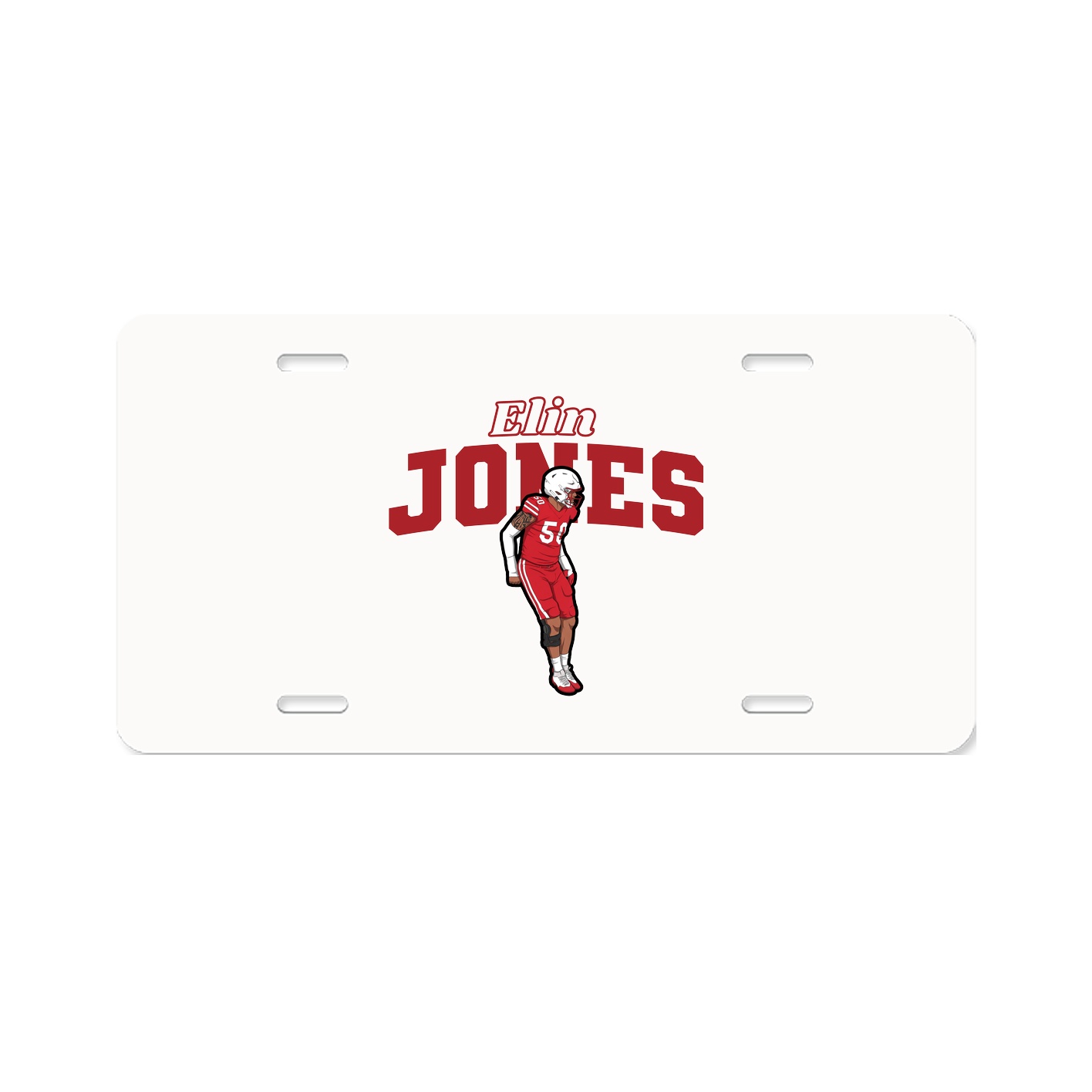 License Plate — Name Arch in Classic