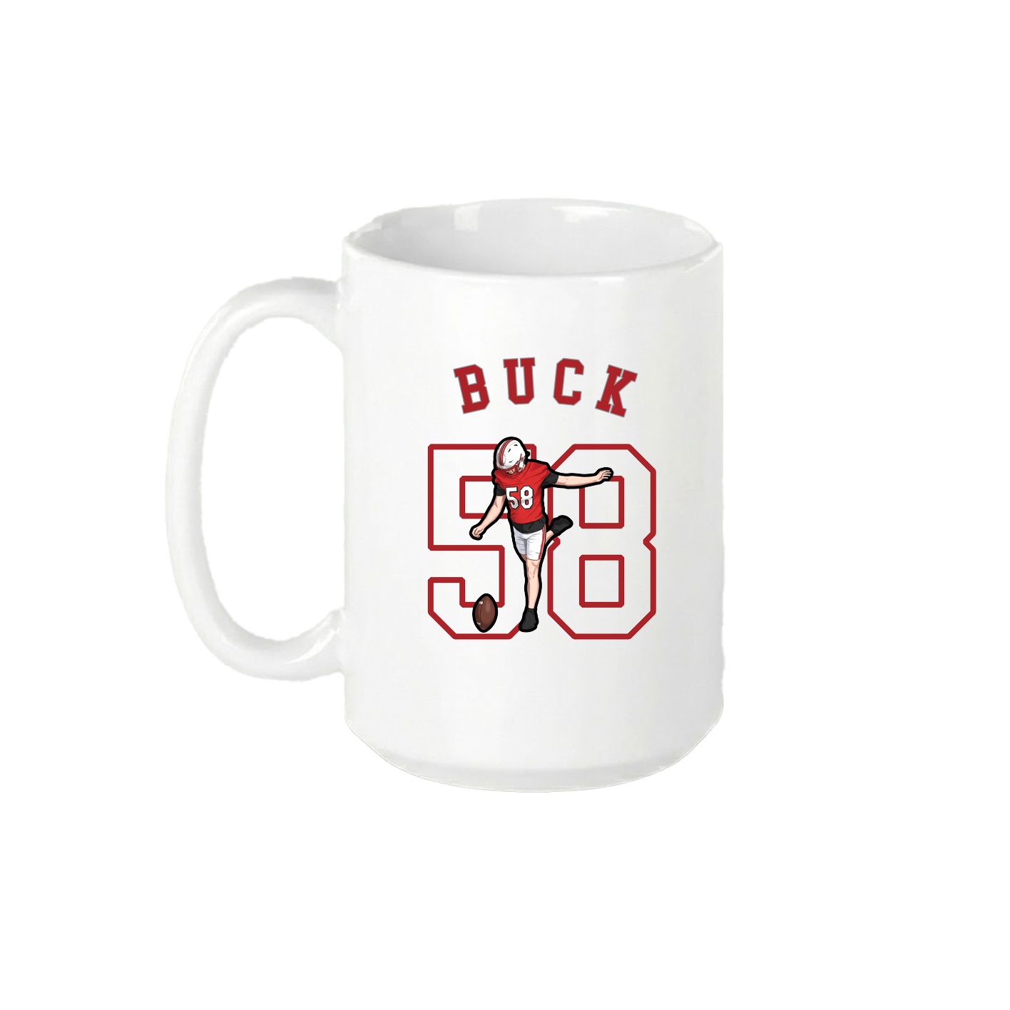 15oz Coffee Mug — Shirsey Arch in White