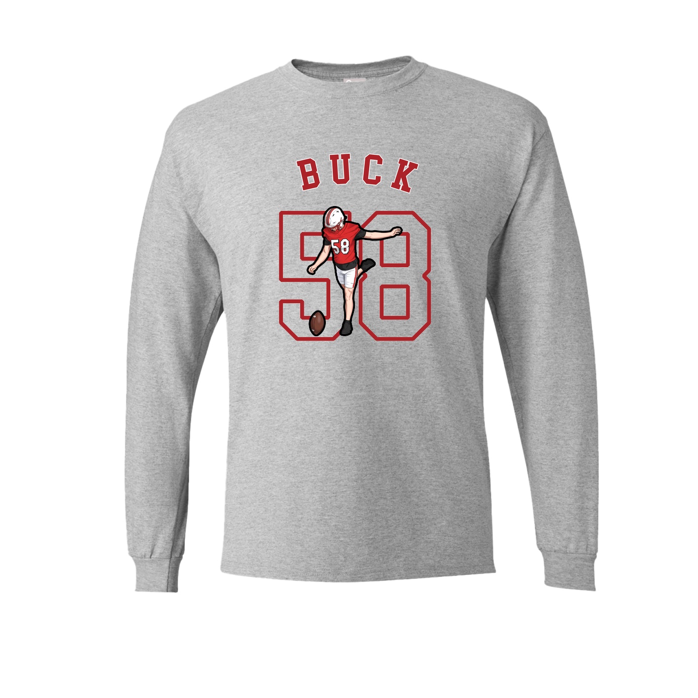 Long Sleeve Tee — Shirsey Arch in Grey