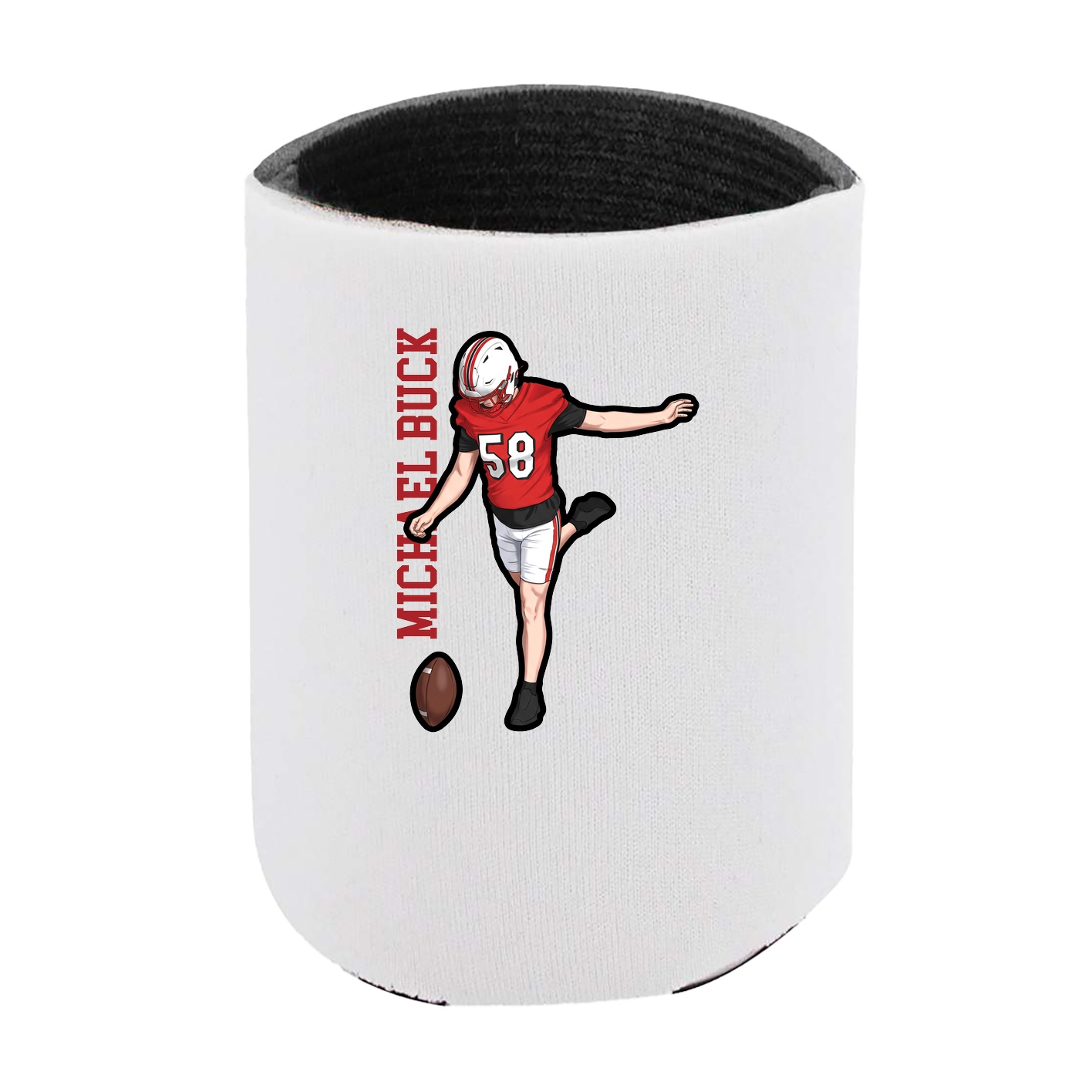 Can Holder — Name Vertical in White