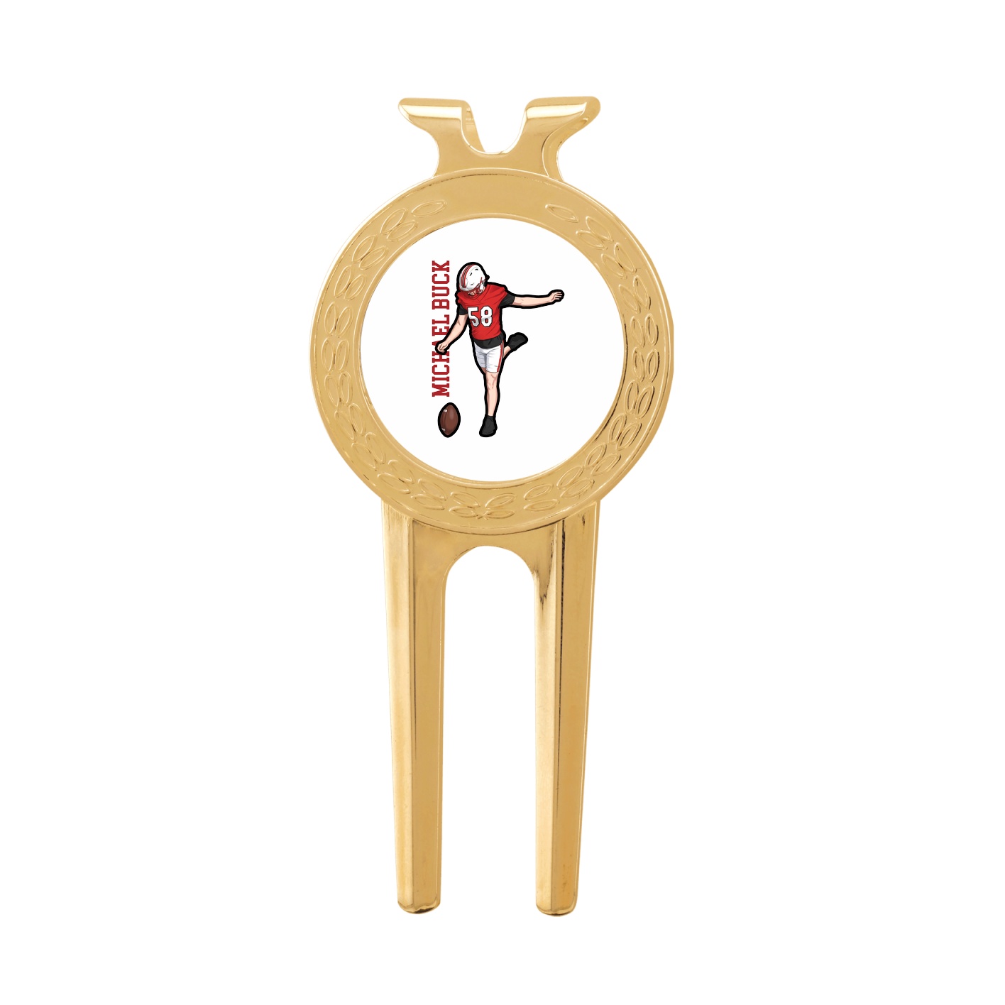 Divot Tool with Ball Marker — Name Vertical in Classic