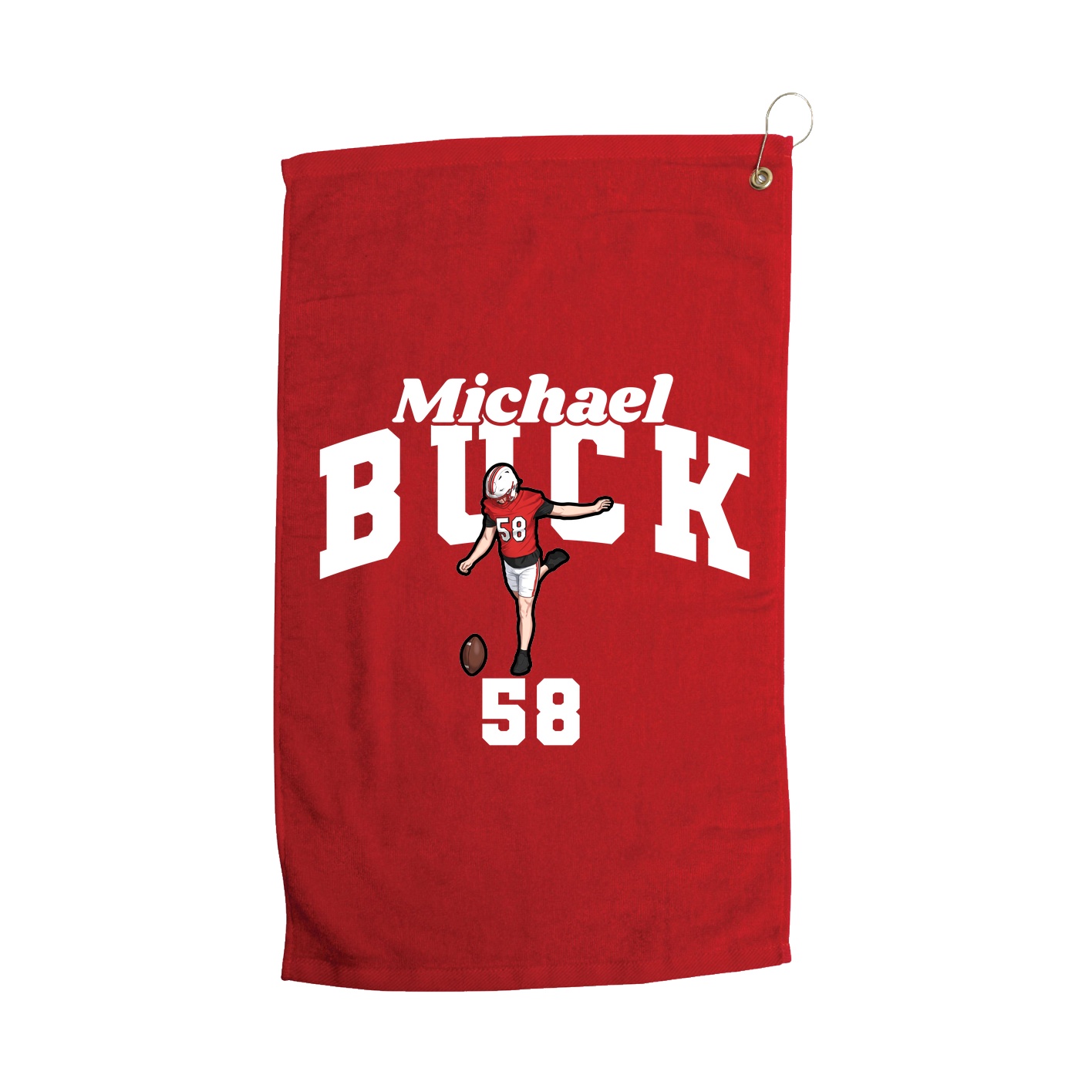 Golf Towel — Signature Arch in Red
