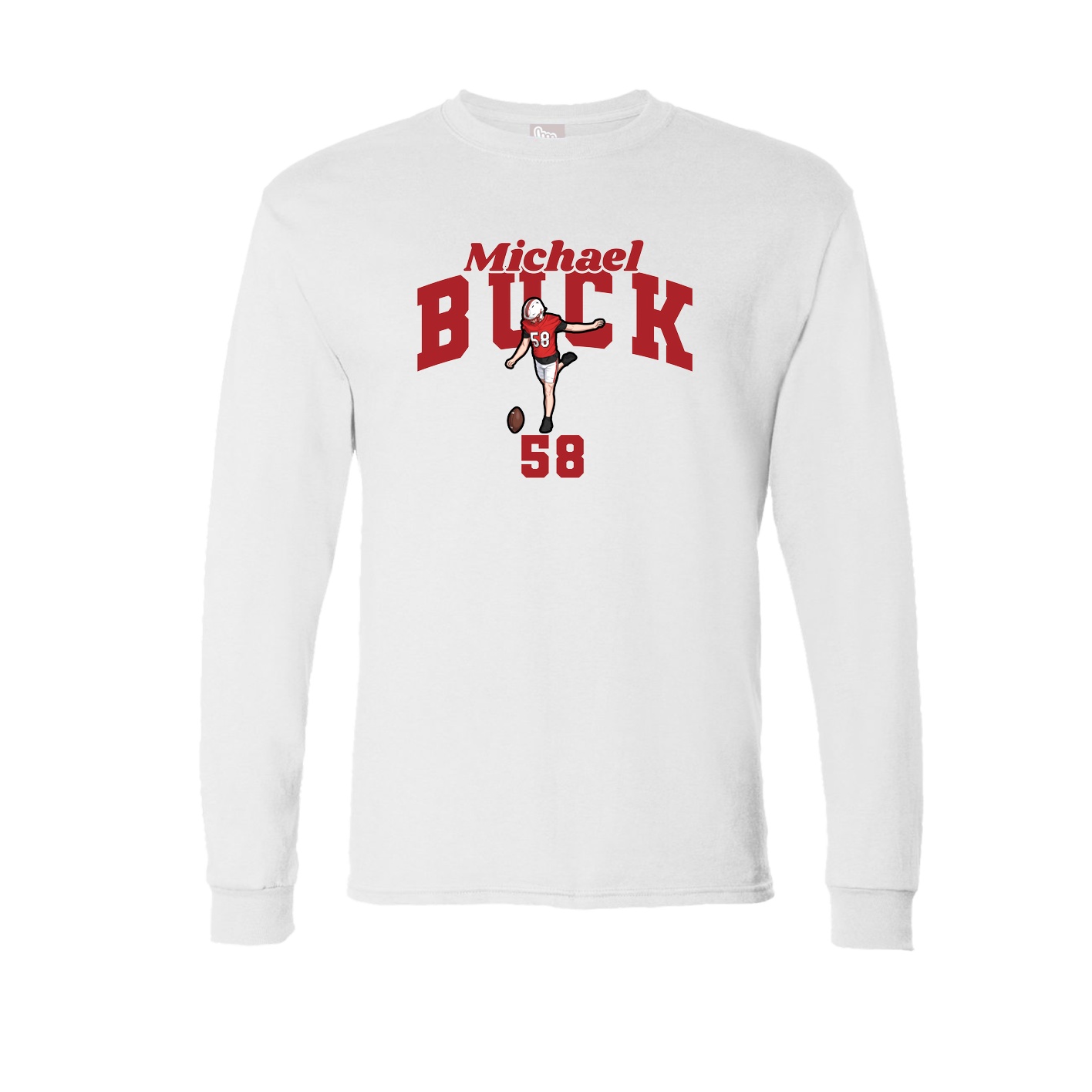 Long Sleeve Tee — Signature Arch in White