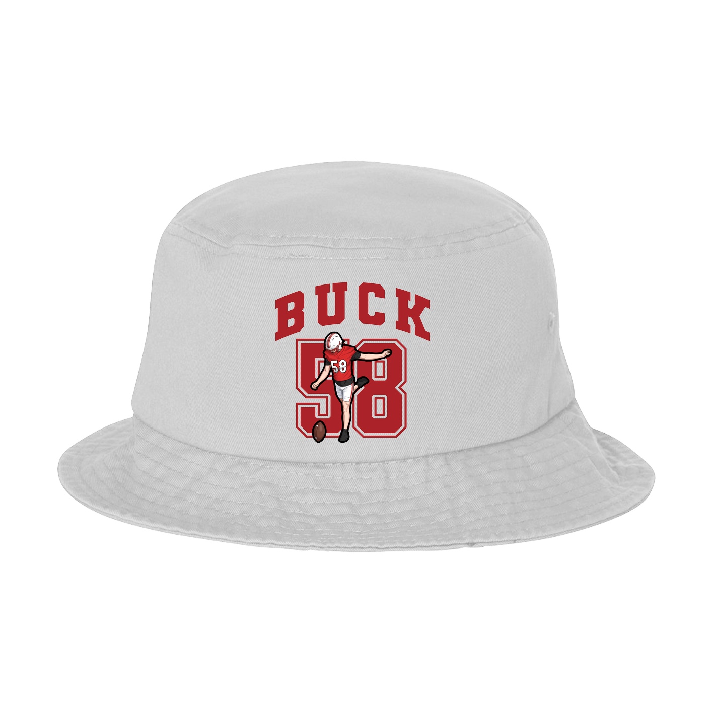 Bucket Cap — Number in White