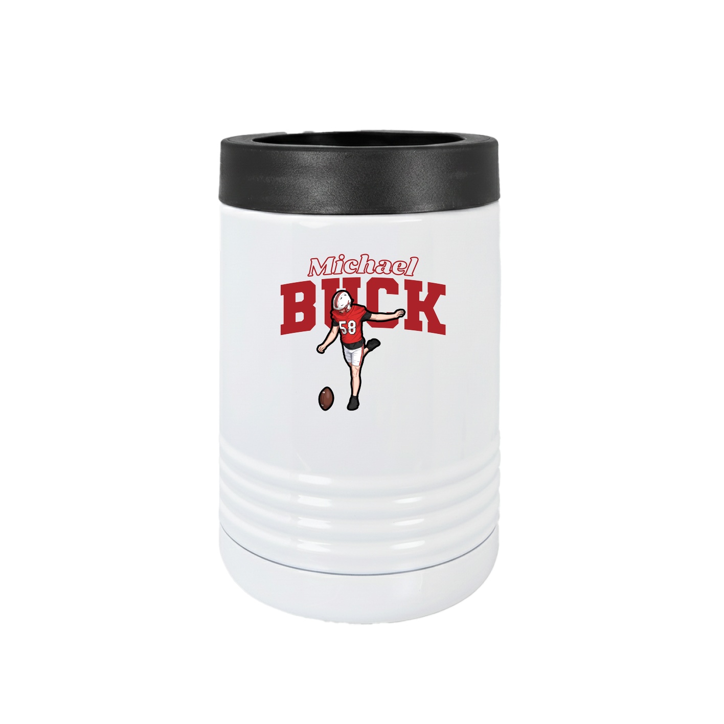 Beverage Holder — Name Arch in White