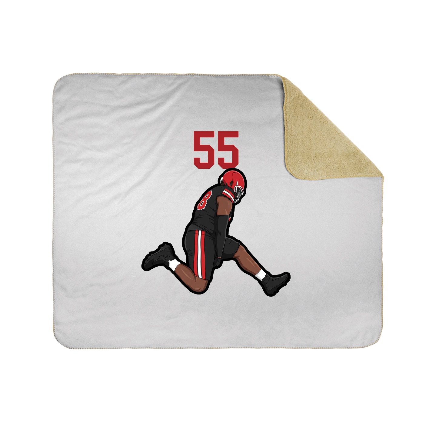 50x60 Sherpa Lined Throw Blanket