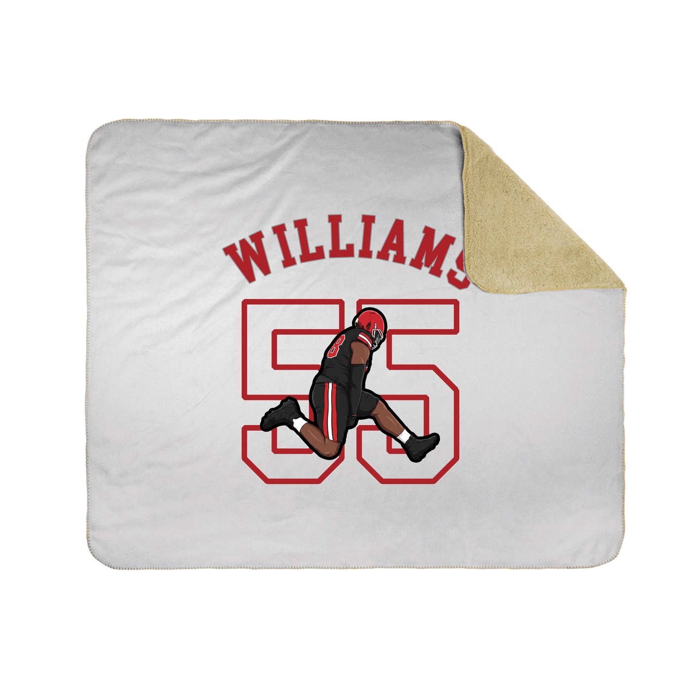 50x60 Sherpa Lined Throw Blanket