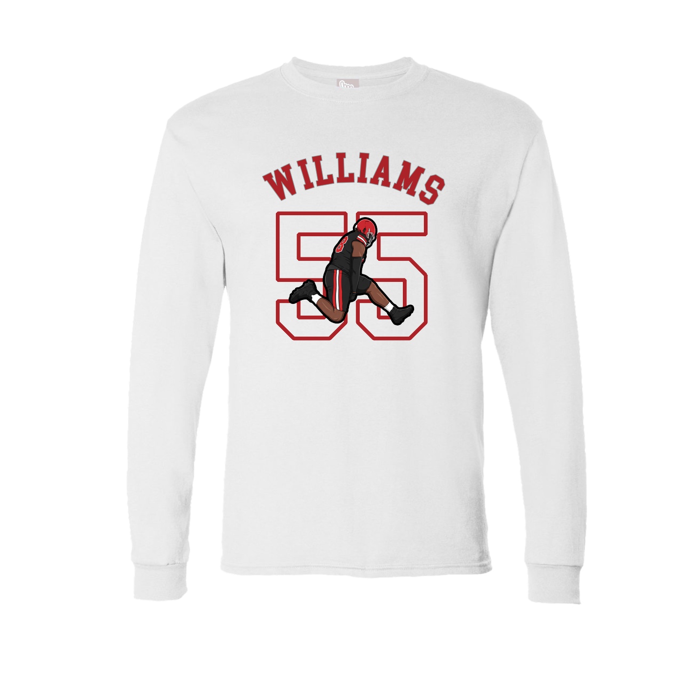 Long Sleeve Tee — Shirsey Arch in White