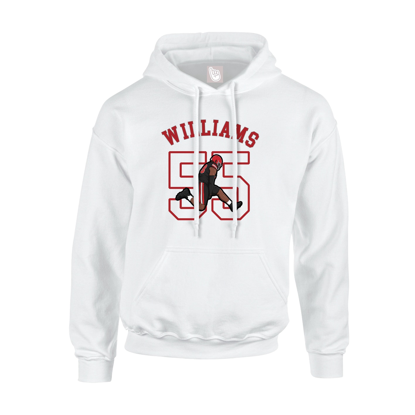 Hoodie — Shirsey Arch in White