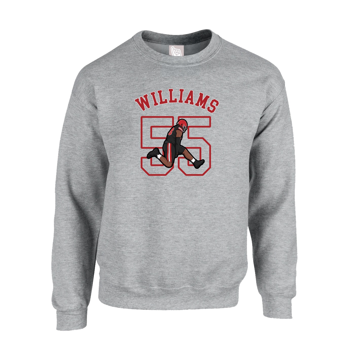 Fleece Crew — Shirsey Arch in Grey