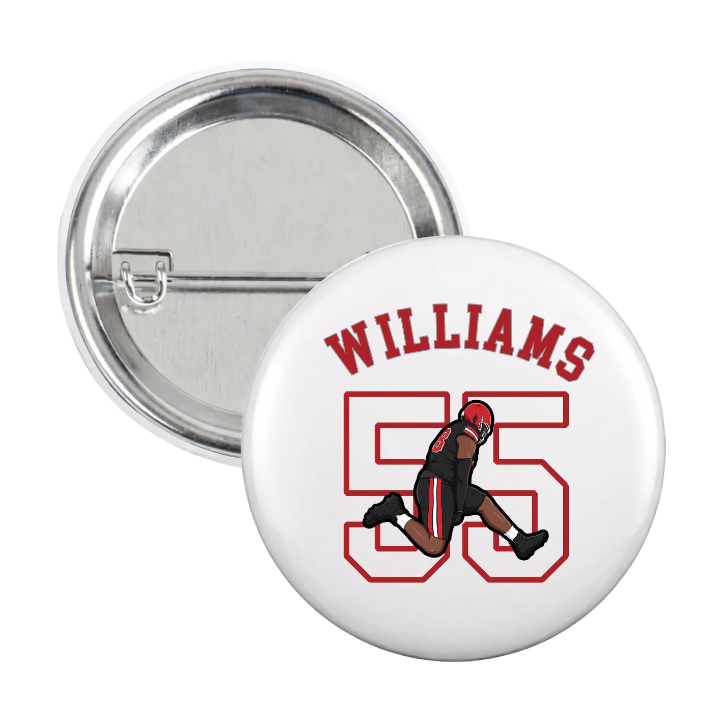 Game Day Button — Shirsey Arch in White