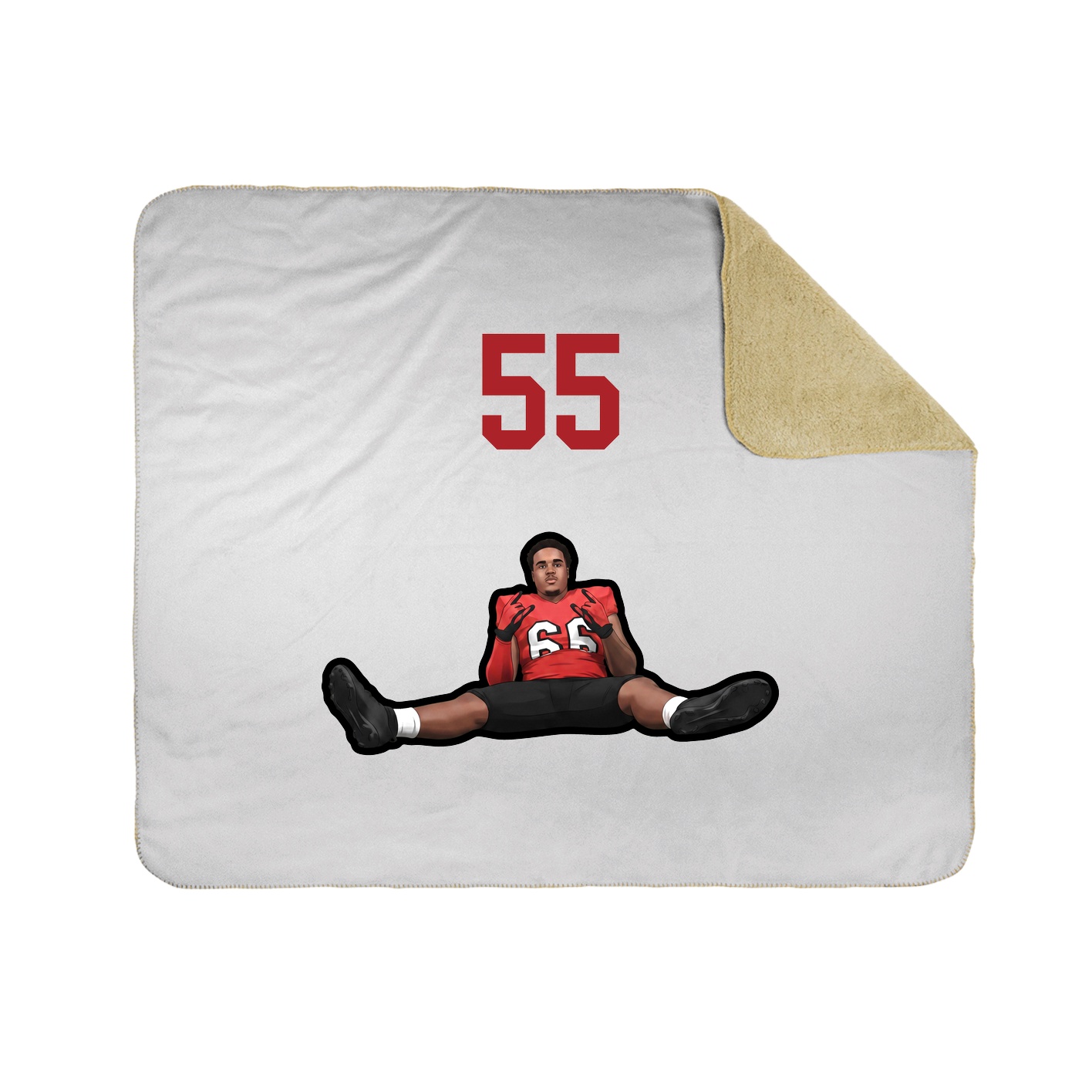 50x60 Sherpa Lined Throw Blanket