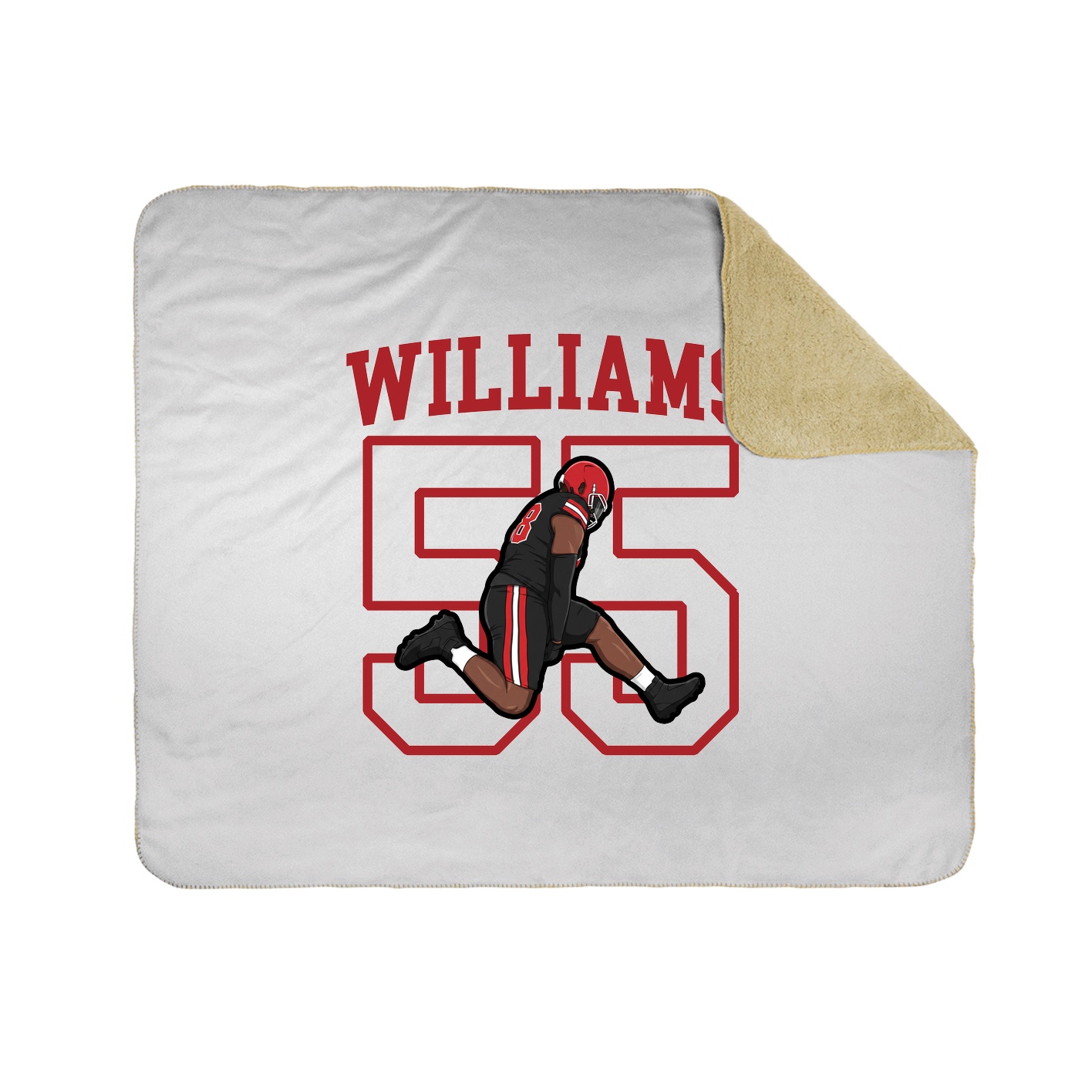 50x60 Sherpa Lined Throw Blanket