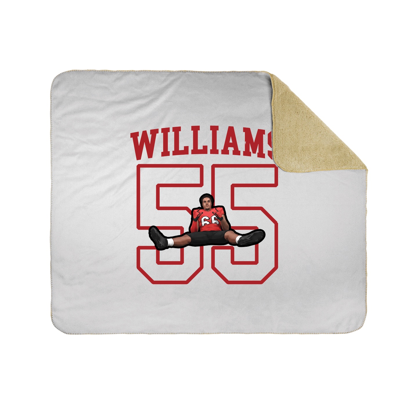 50x60 Sherpa Lined Throw Blanket