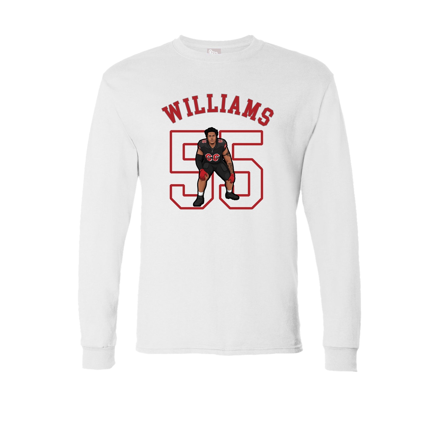 Long Sleeve Tee — Shirsey Arch in White