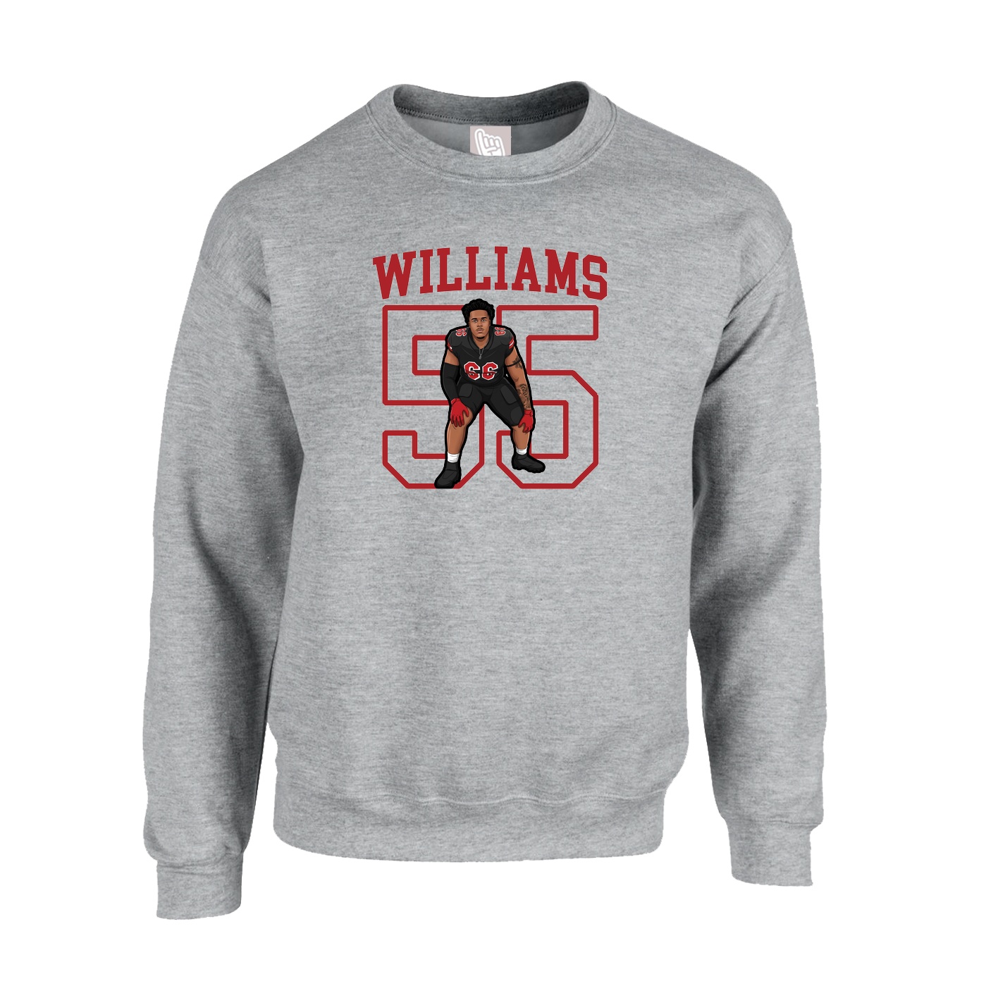 Fleece Crew — Shirsey in Grey