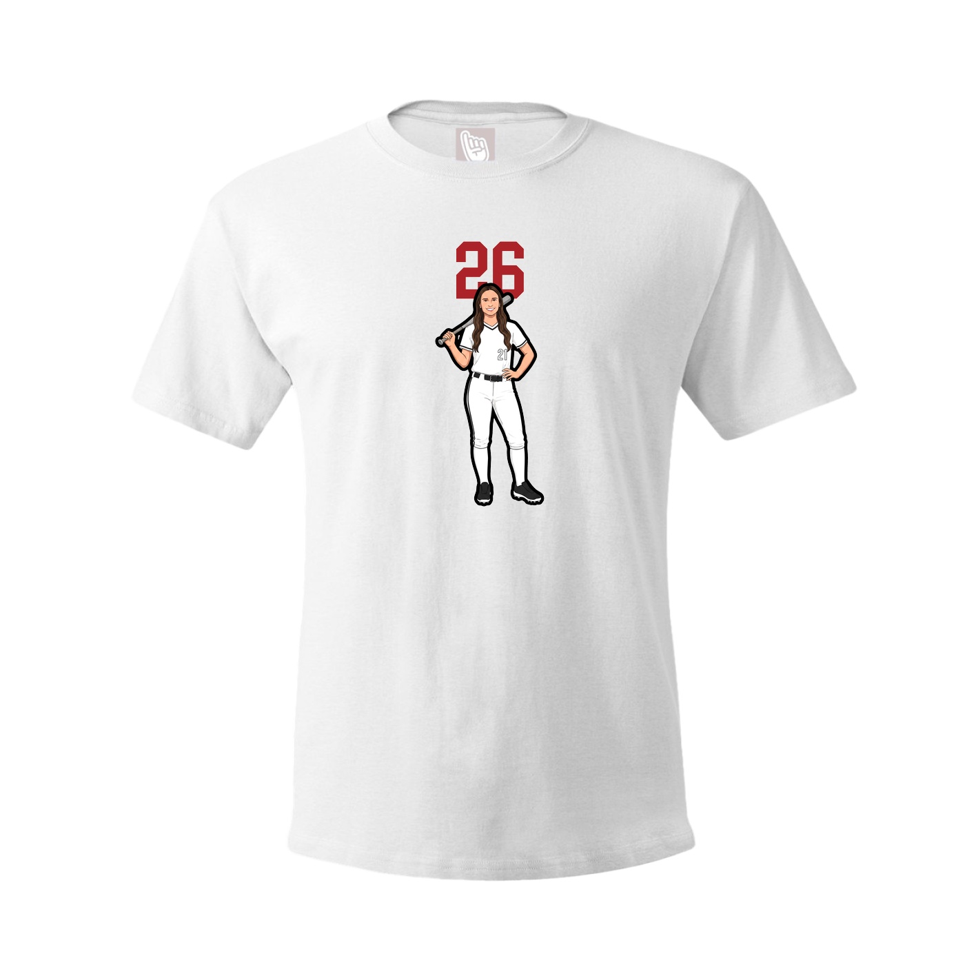 Tee — Number Top in White