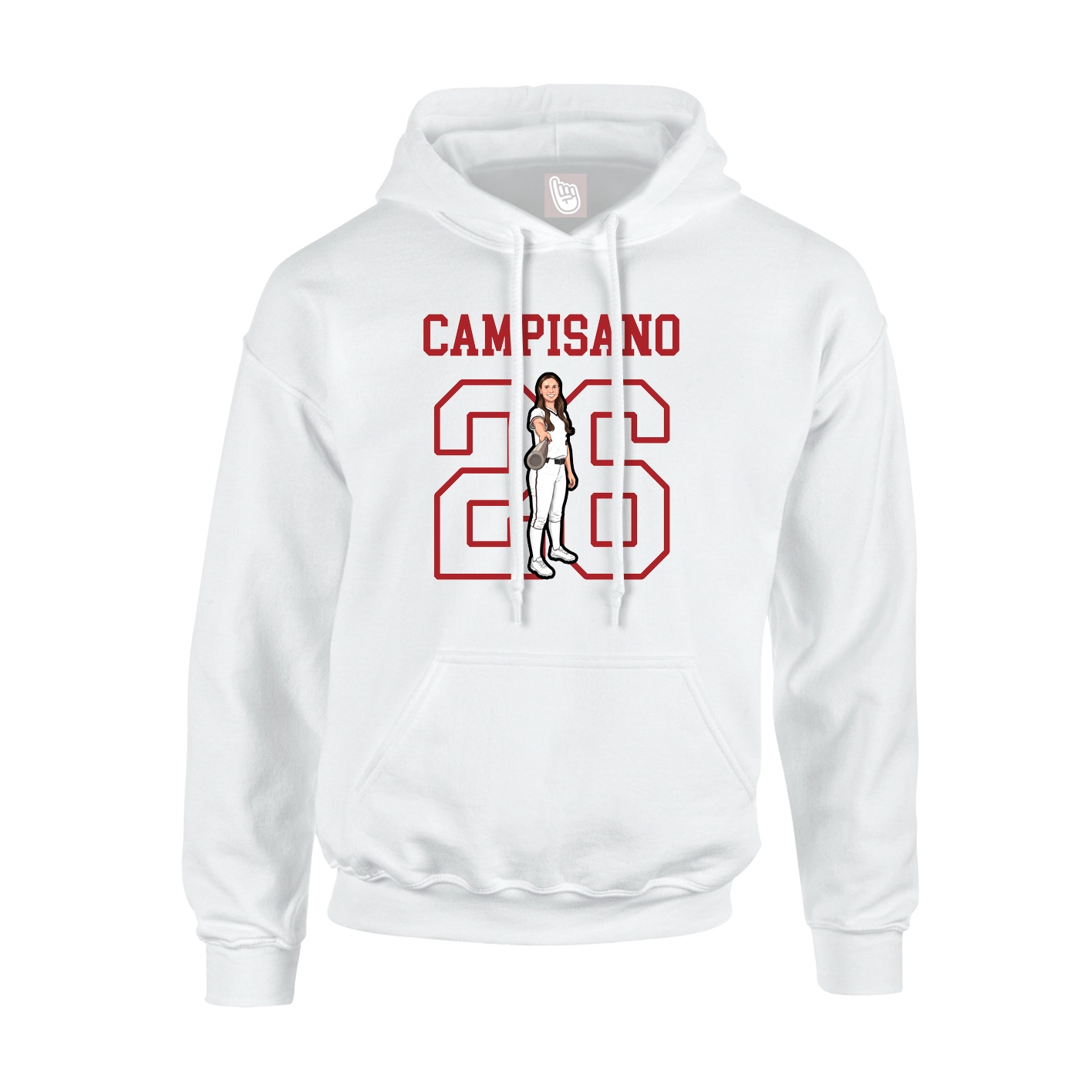 Hoodie — Shirsey in White