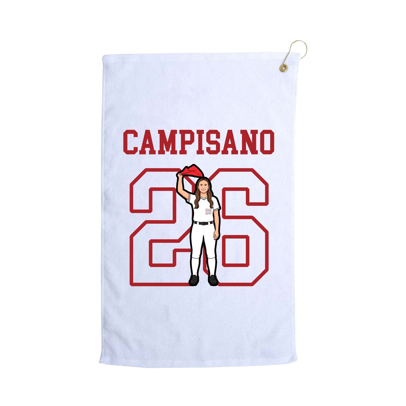 Golf Towel — Shirsey in White